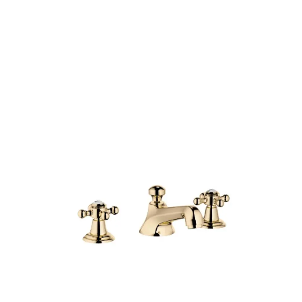 Dornbracht-MADISON-Waschtisch-Dreilochbatterie-mit Ablaufgarnitur-Ausladung 135mm-Messing (23kt), 20700360-09 Galeriebild 1